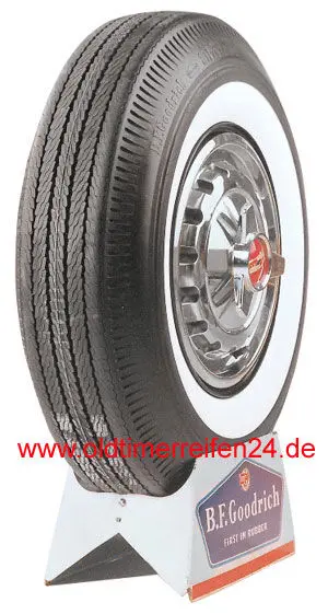 5.60/6.00-12 75P TT BFGoodrich 4PR Silvertown Whitewall 45 mm (1 3/4")