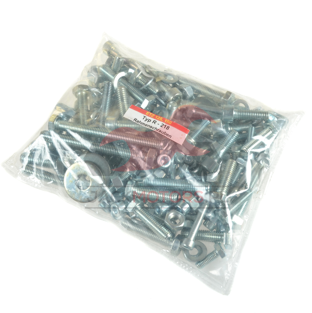 Sada skrutiek na celý motocykel MZ ETZ 125, 150 FEZ