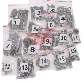 Sada skrutiek na celý motocykel MZ ETZ 150 PL