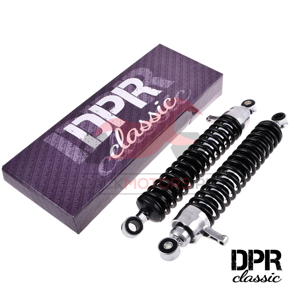 Tlmiče čierne MZ ETZ 360MM DPR Classic - SET